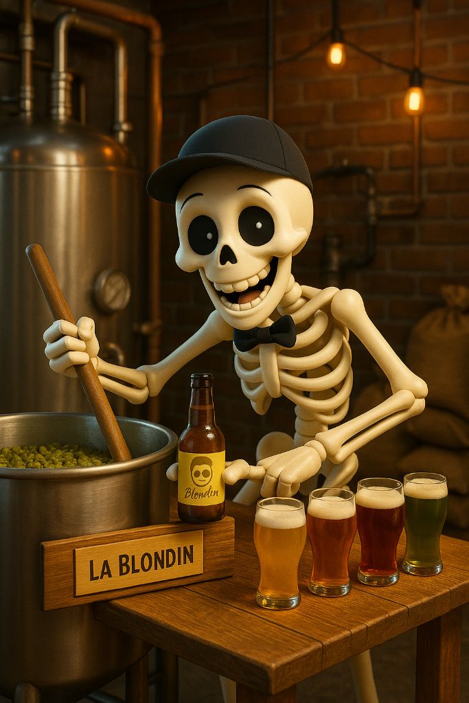 Brasseur BACK to BASIC présentant La Blondin et nos bières